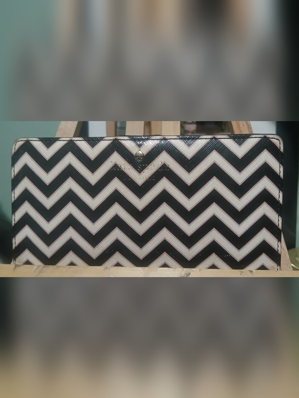 Kate Spade Market Street Chevron  Wallet